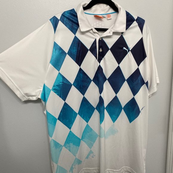 Mens Puma Golf Polo - Picture 3 of 7
